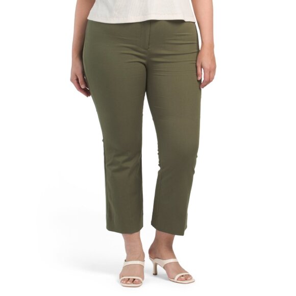 DEREK LAM 10 CROSBY Fatigue Crosby Cropped Flare Pants